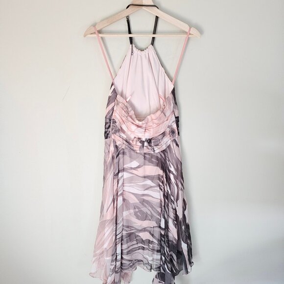 Le Chateau Halter Neck Dress - 2014 - LDD98138 - Pink/White/Black - Sz XS - Picture 2 of 15